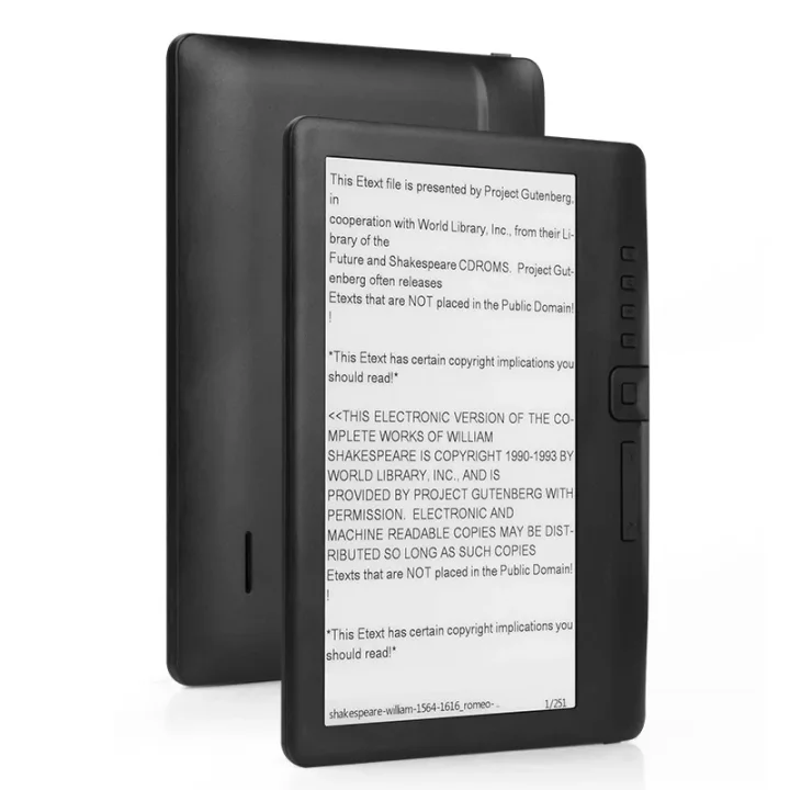 Leitor digital de livros (e-ink)